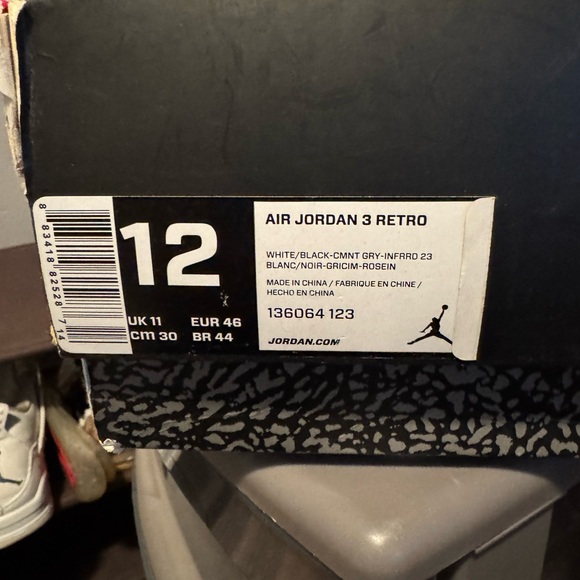 Air Jordan 3 Infrared Retro Sneakers